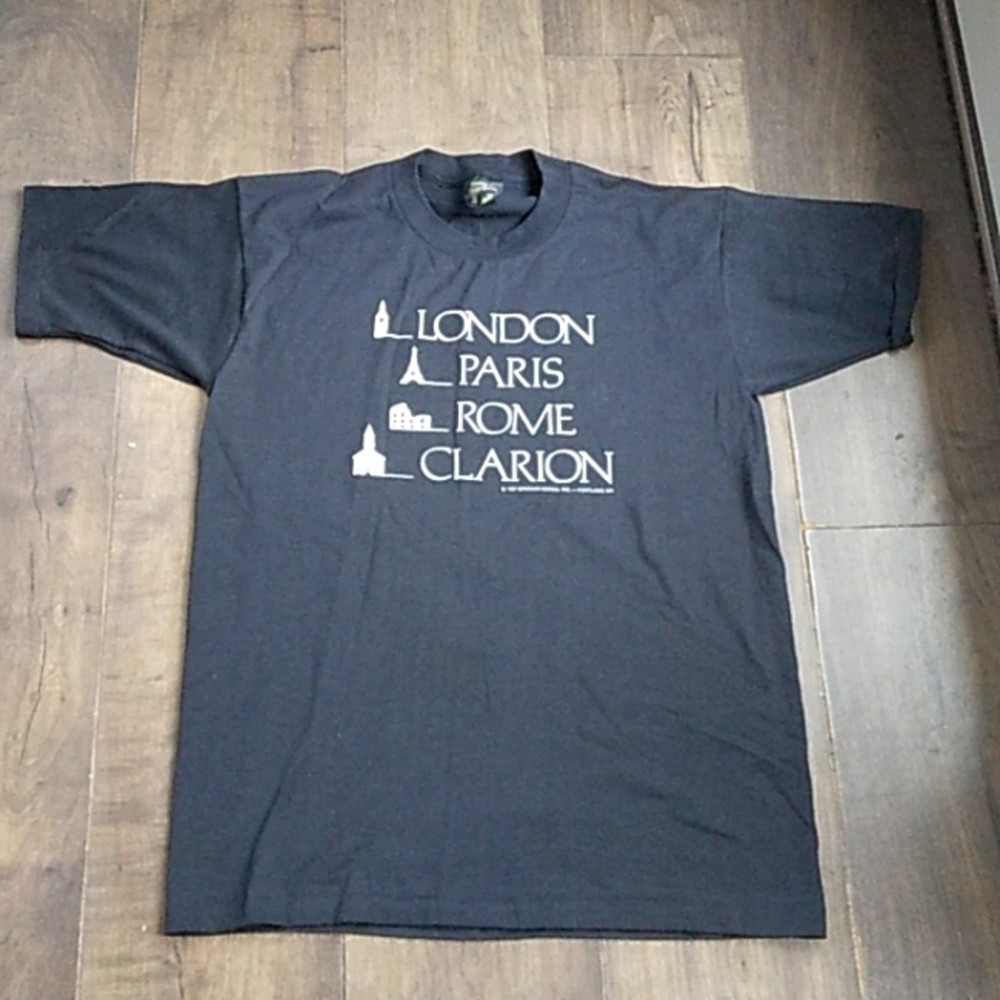 VTG 80S GRAY 50/50 TEE USA MADE SINGLE STITCH MENS L